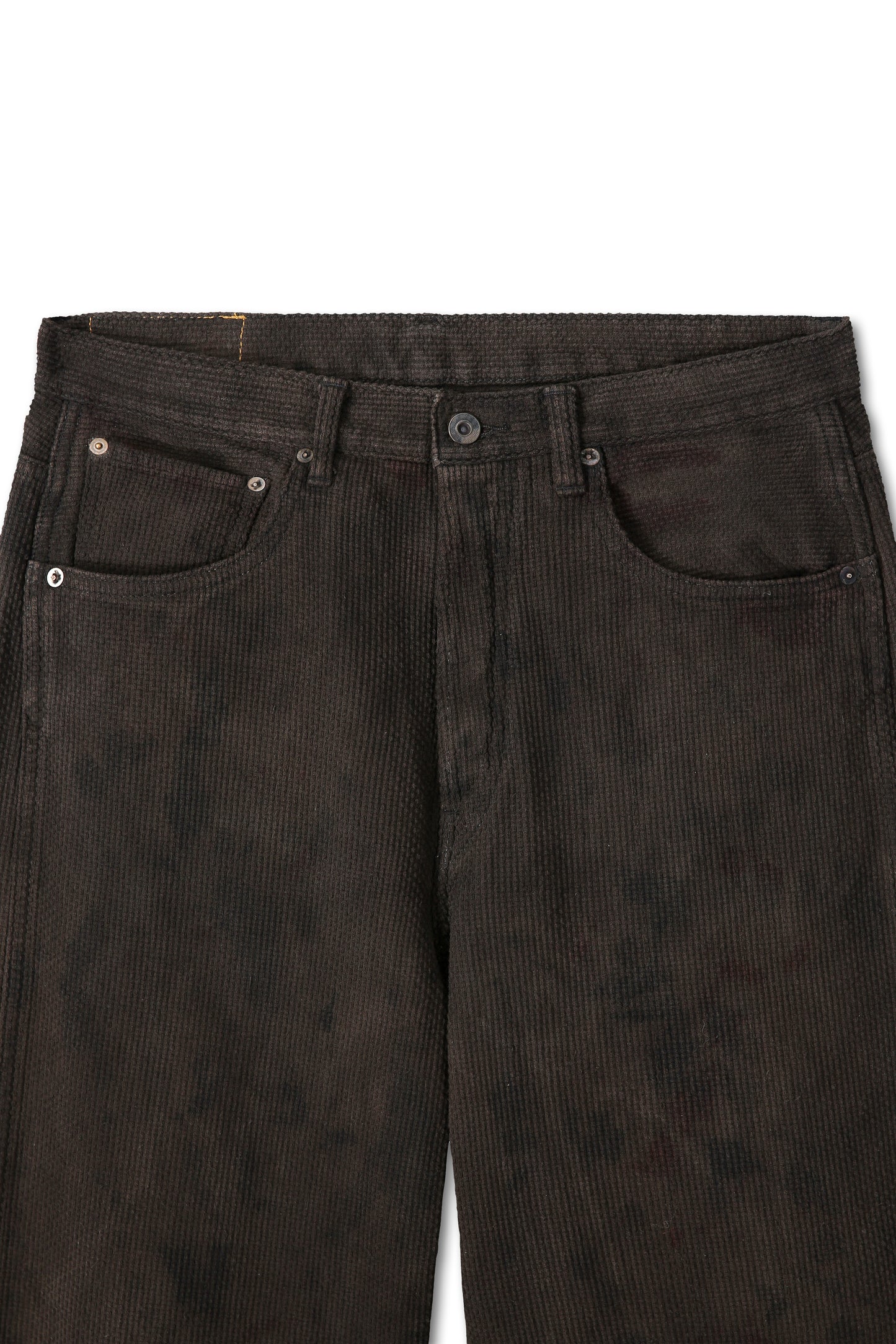 Sashiko Pant — Natural Overdyed Kakishibu