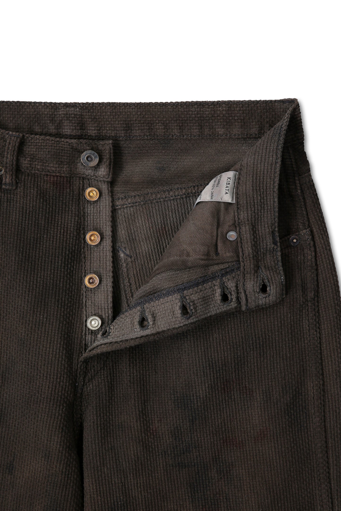 Sashiko Pant — Natural Overdyed Kakishibu