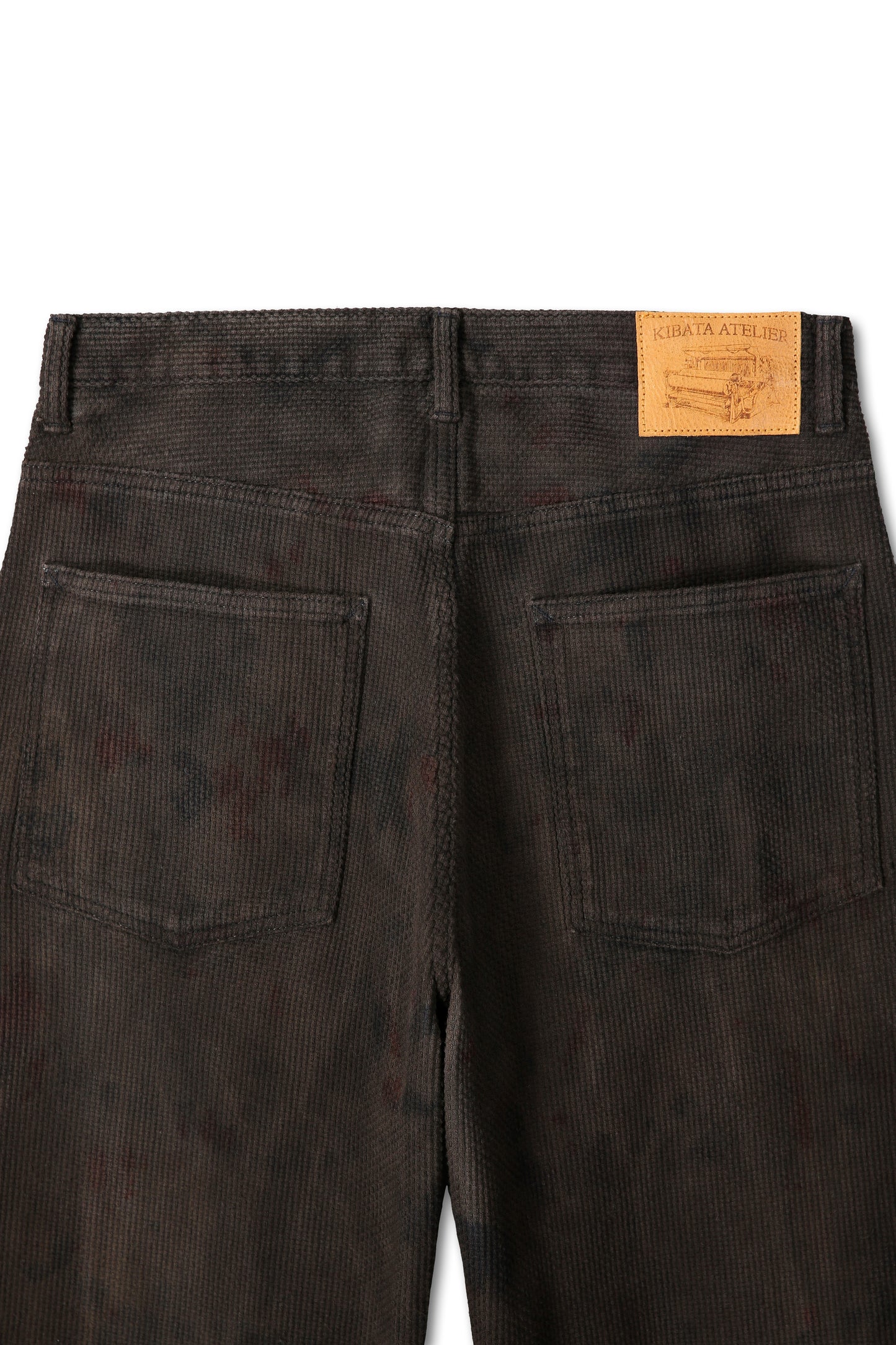 Sashiko Pant — Natural Overdyed Kakishibu