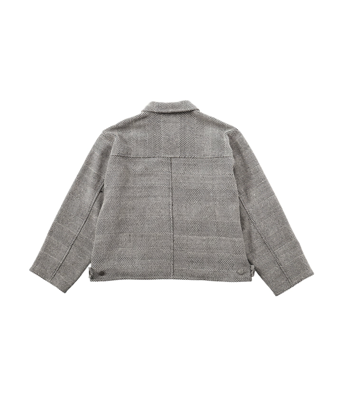 Black Diamond Trucker Jacket - Diamond Weave