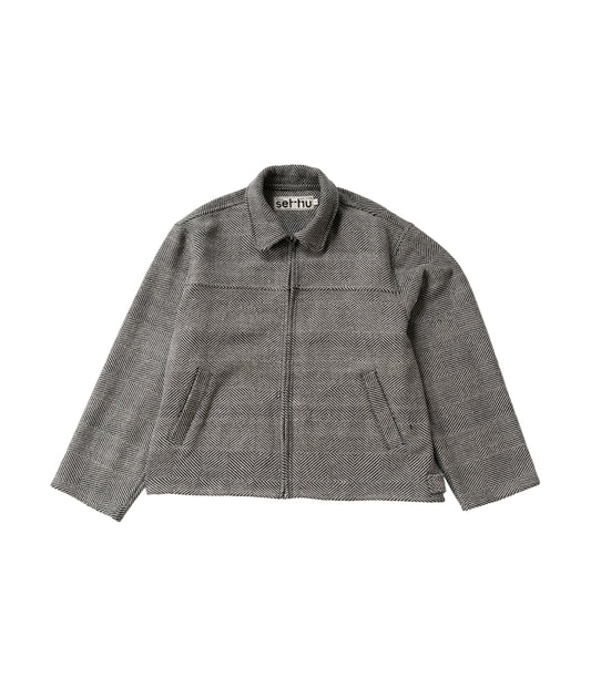 Black Diamond Trucker Jacket - Diamond Weave