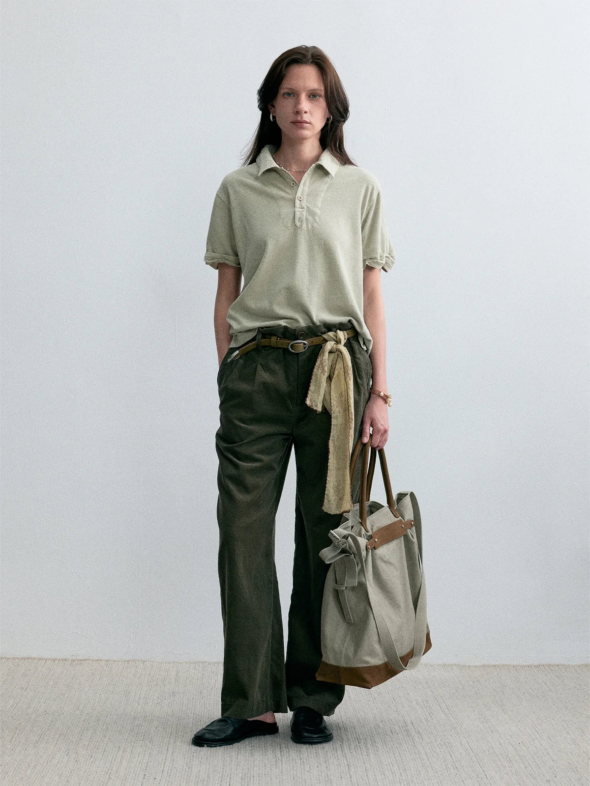 Founder’s Canvas Convertible Tote — Stone Greige