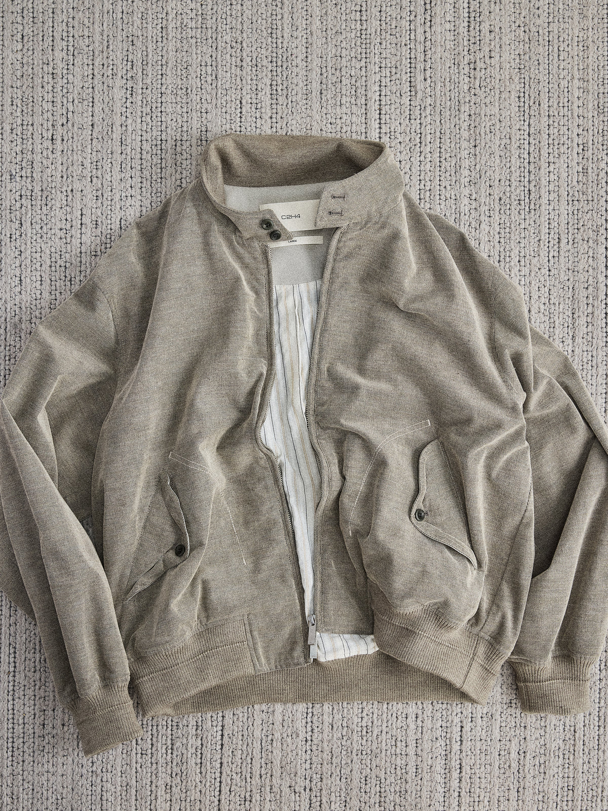 Uptown Memory Harrington Jacket — Oat Gray