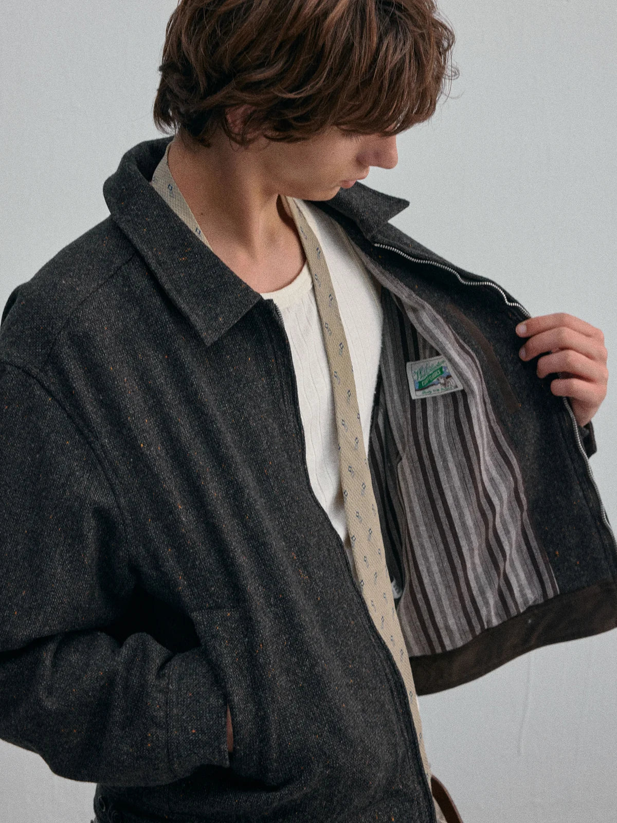 Writer’s Artisanal Aged Jacket — Graphite Gray