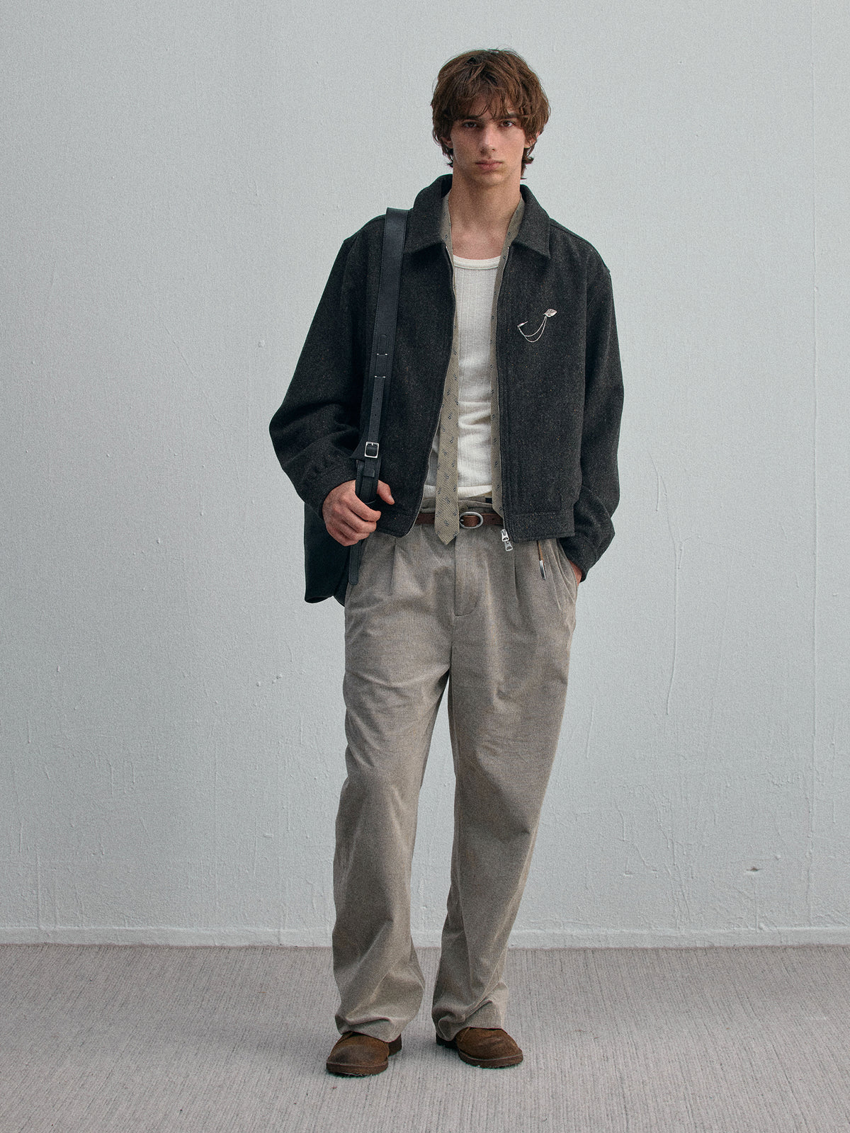 Writer’s Artisanal Aged Jacket — Graphite Gray
