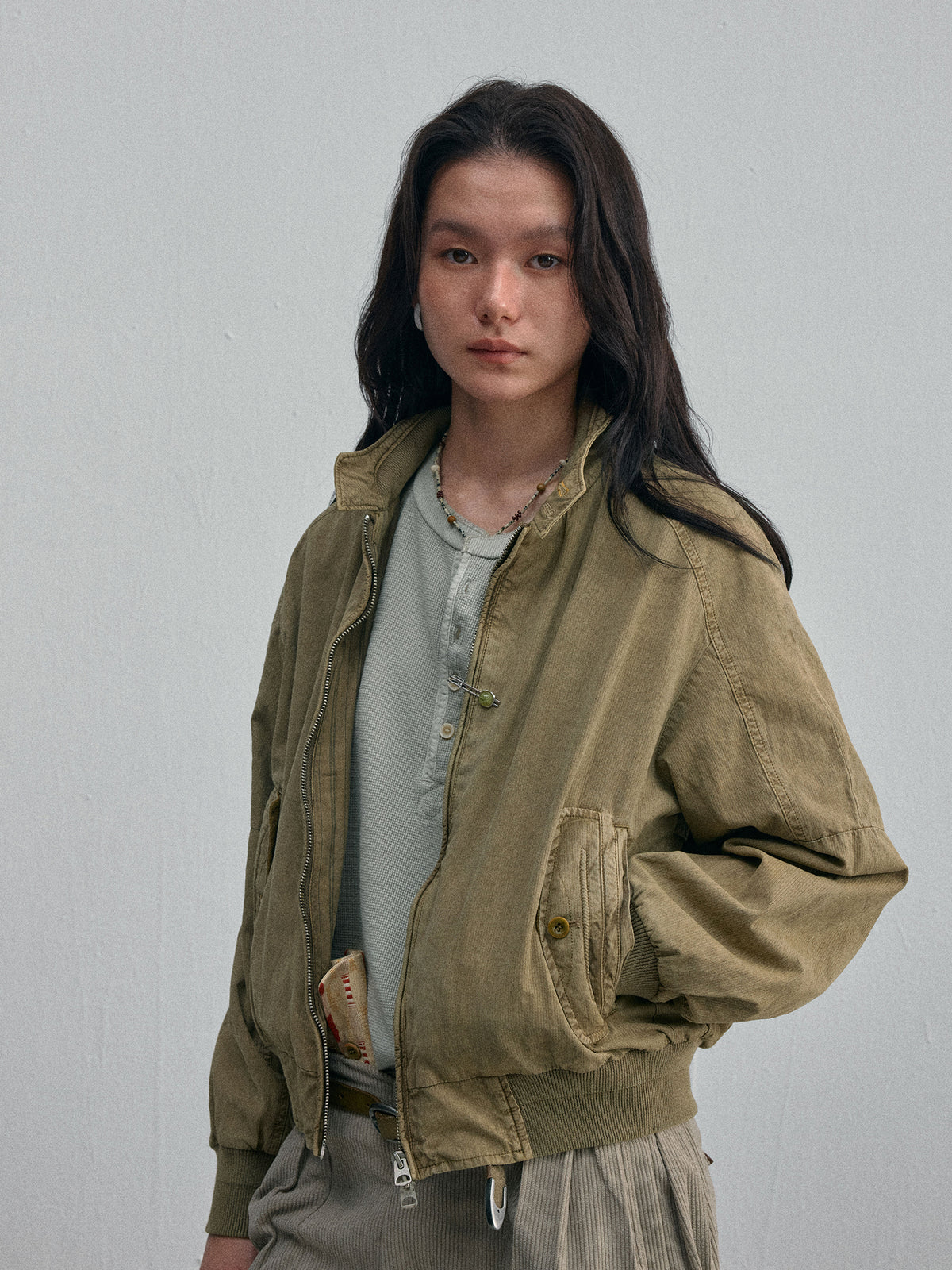 Scarborough Fair Harrington Jacket — Faded Khaki