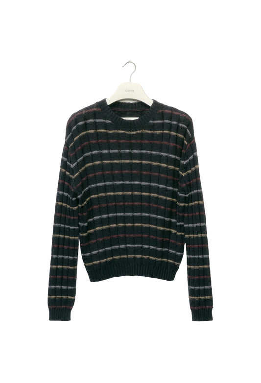 Wesley Heritage Jacquard Pullover — Black