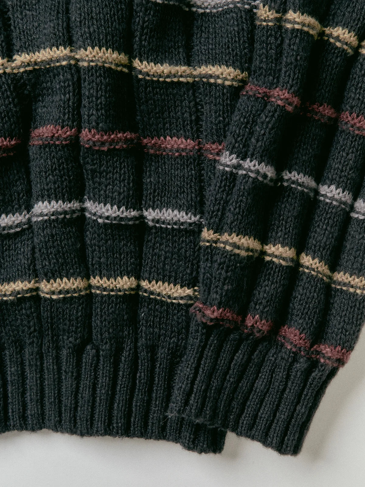 Wesley Heritage Jacquard Pullover — Black