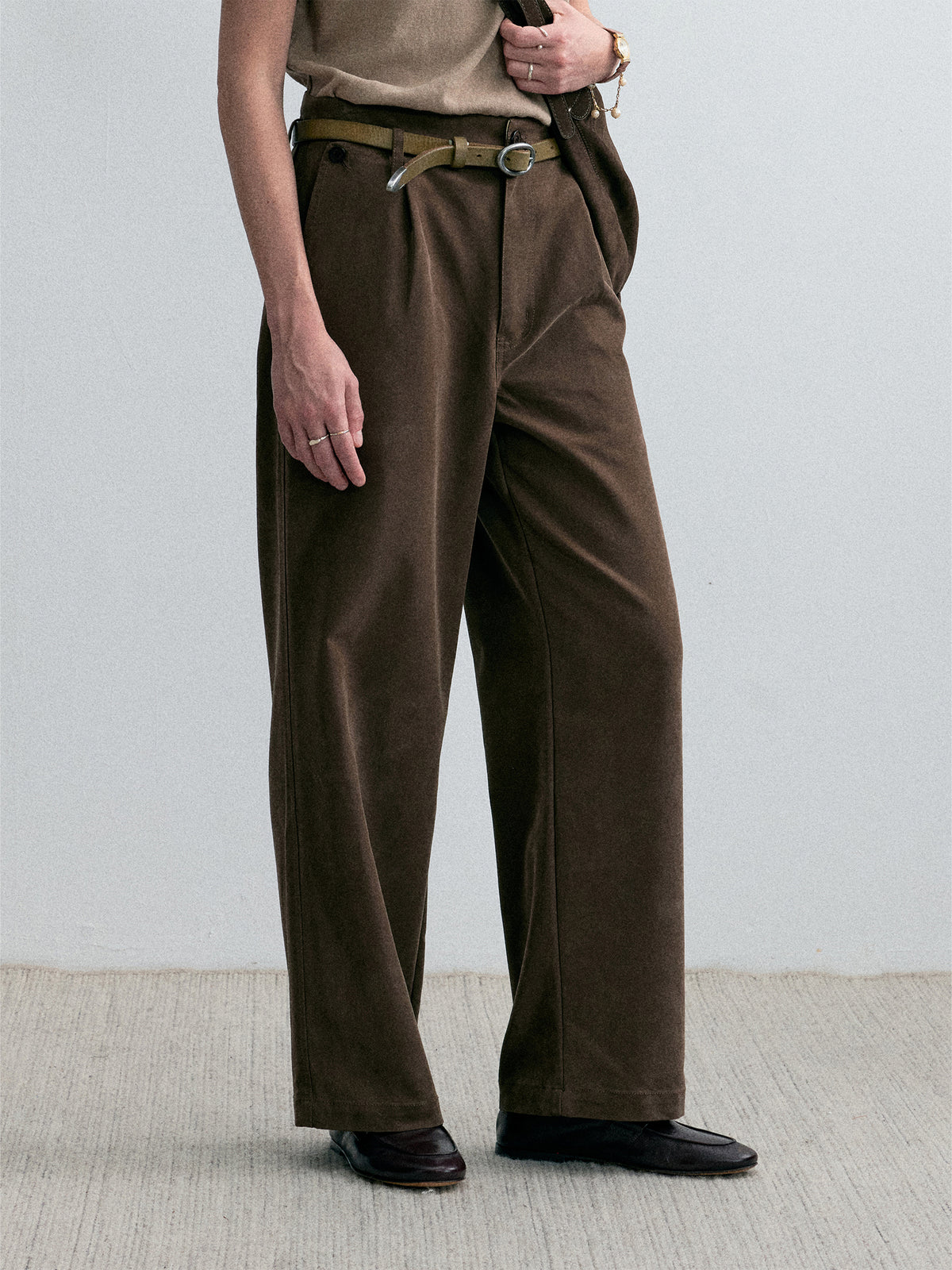 Director’s Utility Casual Pants — Burnt Umber