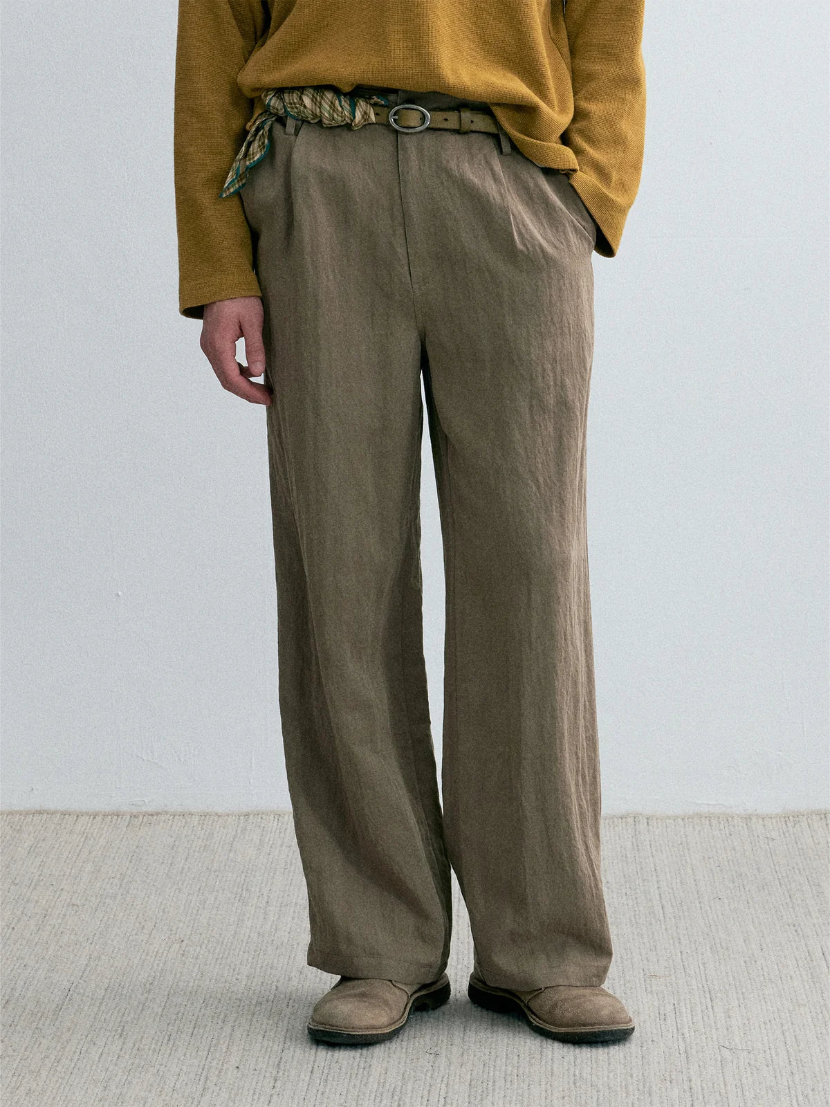 Director’s Utility Casual Pants — Greige Khaki