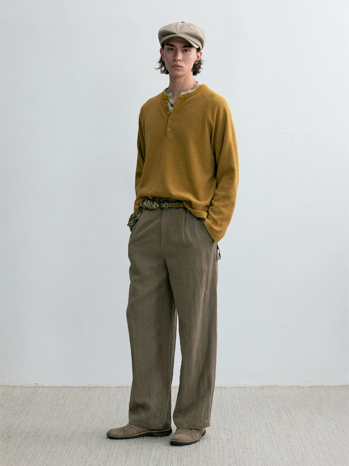 Director’s Utility Casual Pants — Greige Khaki