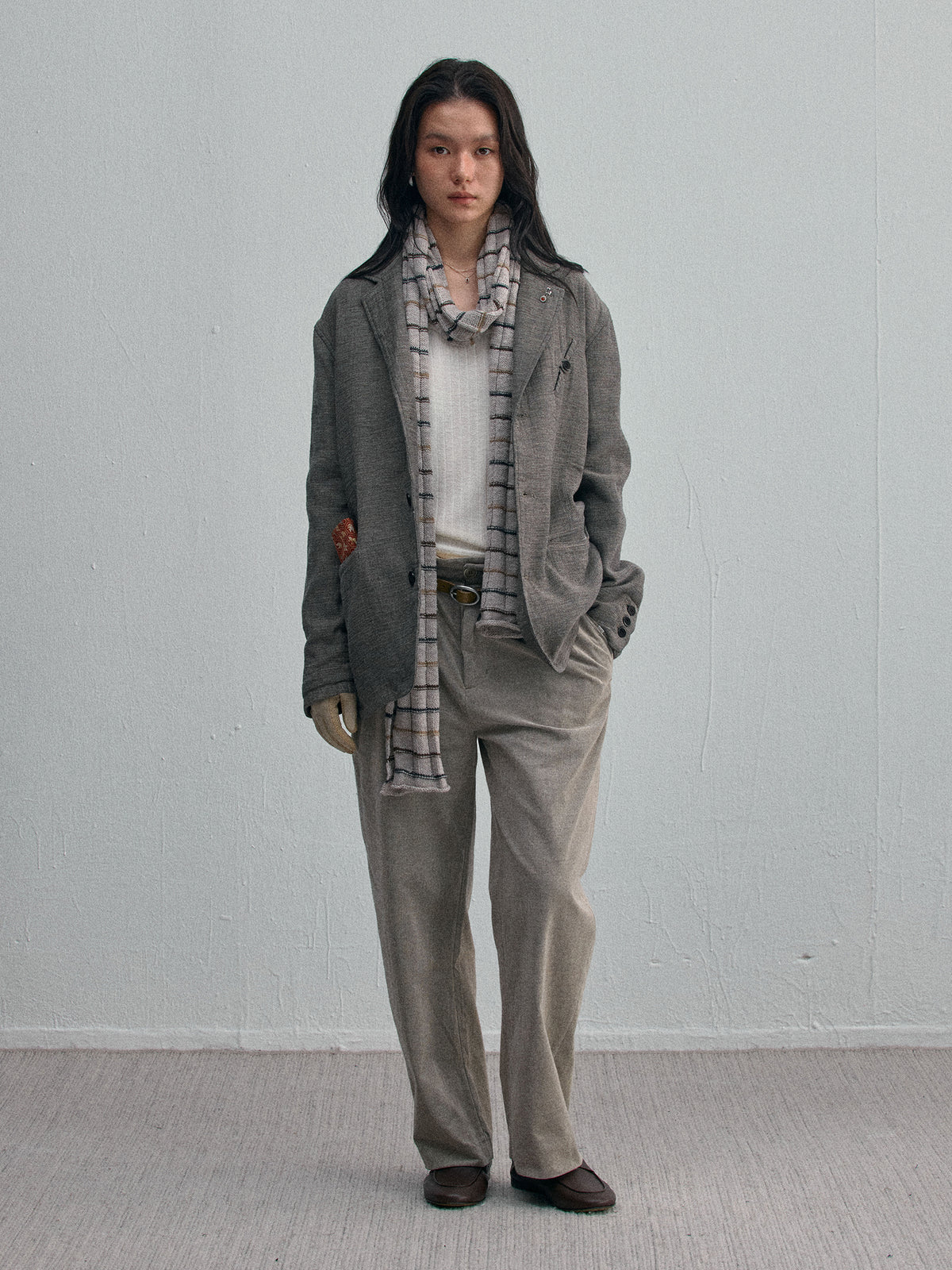 Vrille Tailored Pants — Oat Gray