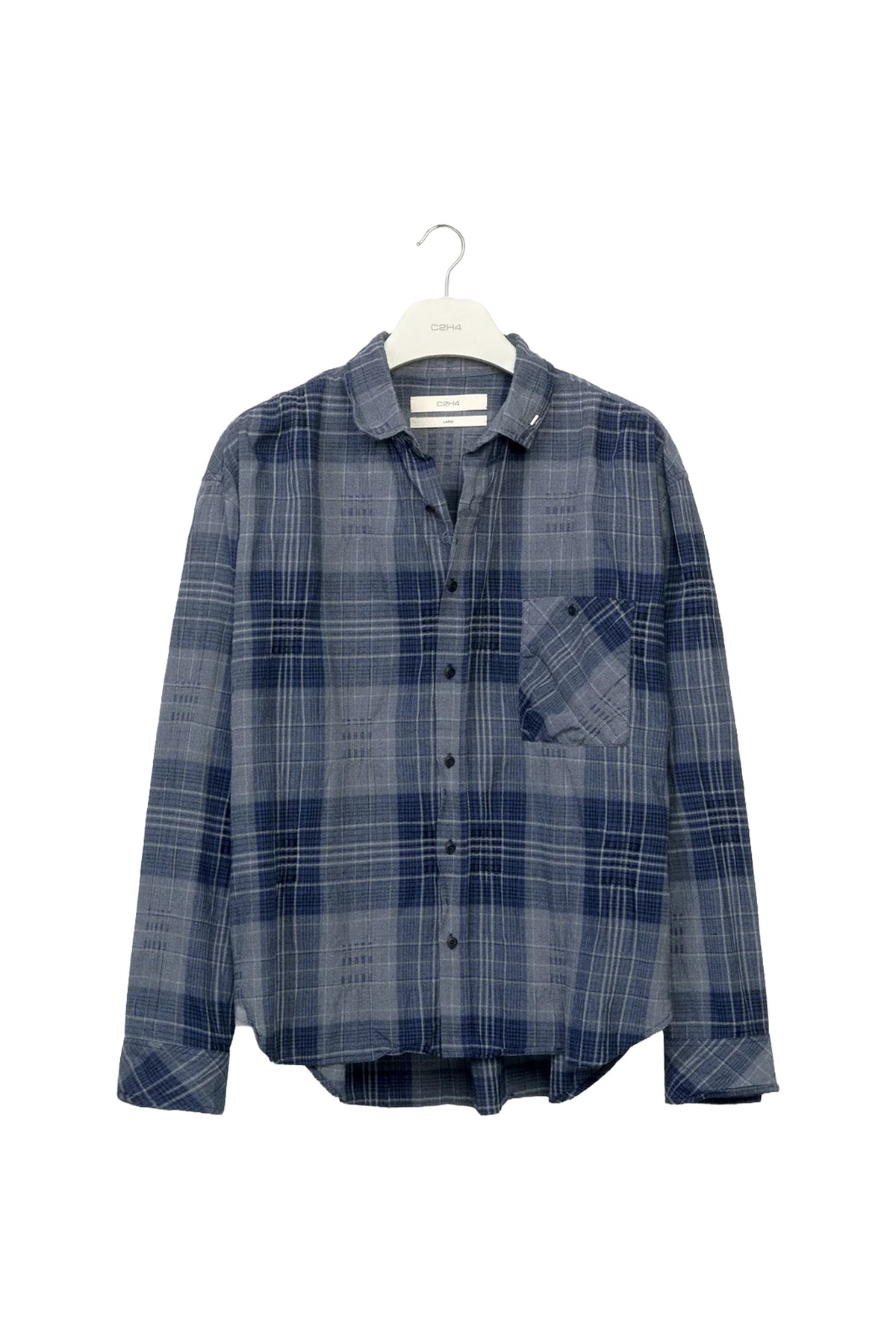 Old Time Wardrobe Wrinkled Shirt — Slate Blue