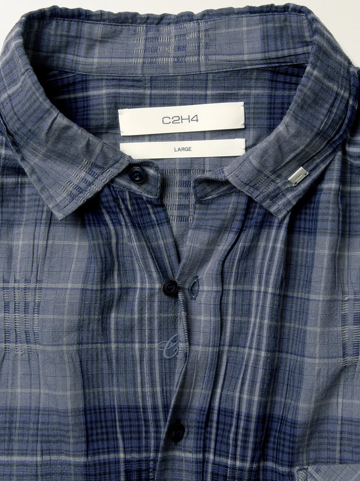 Old Time Wardrobe Wrinkled Shirt — Slate Blue