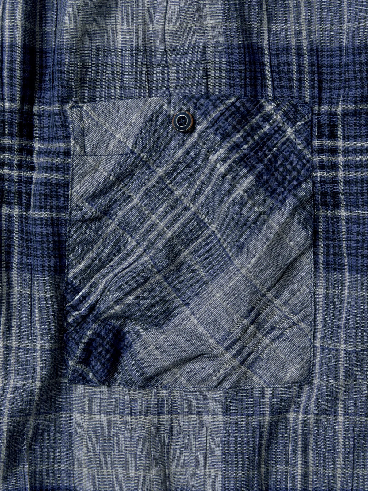 Old Time Wardrobe Wrinkled Shirt — Slate Blue