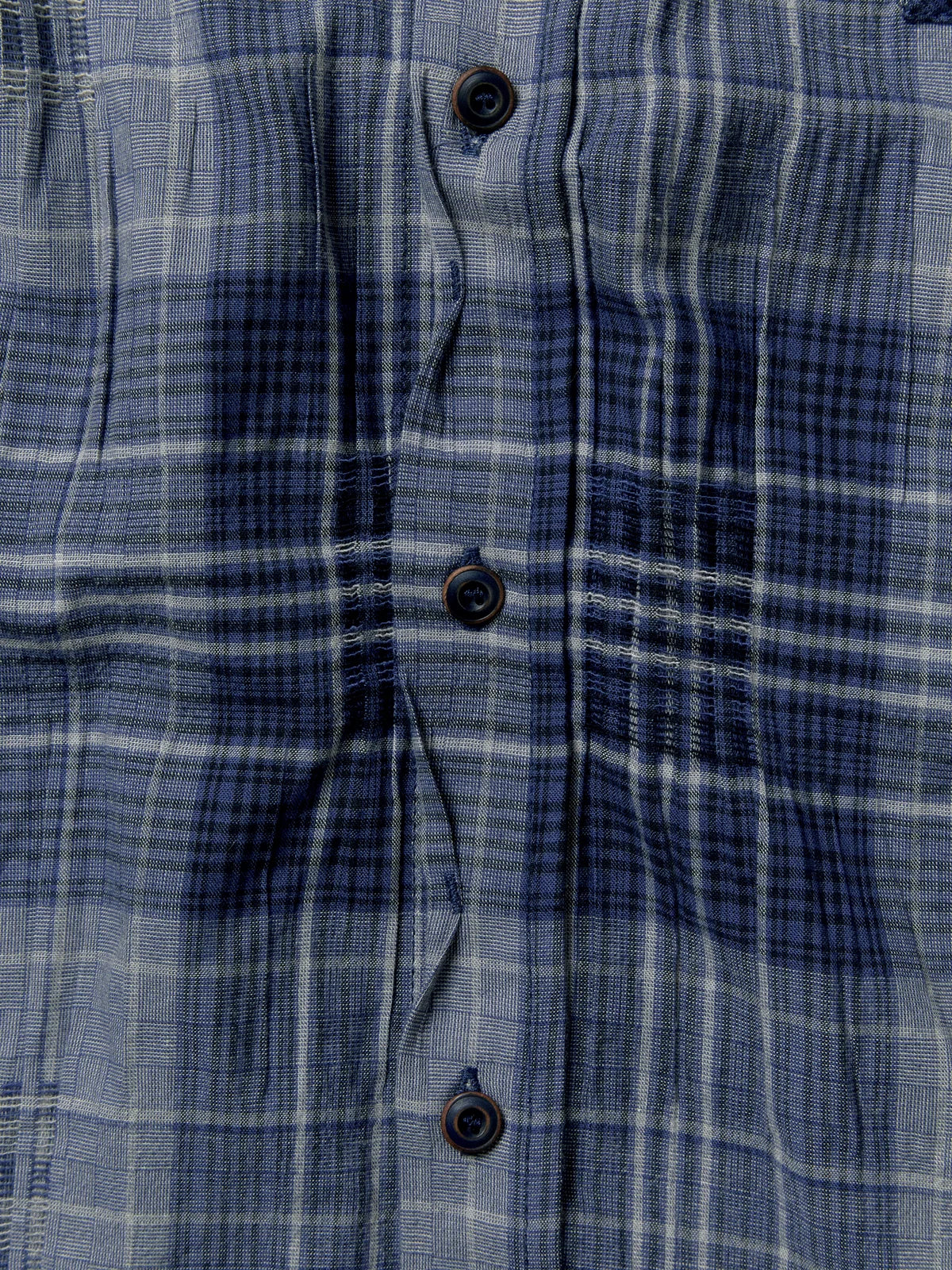 Old Time Wardrobe Wrinkled Shirt — Slate Blue