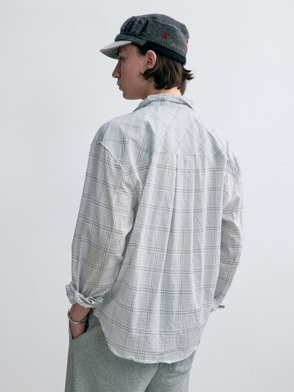 Old Time Wardrobe Wrinkled Shirt — Misty Gray
