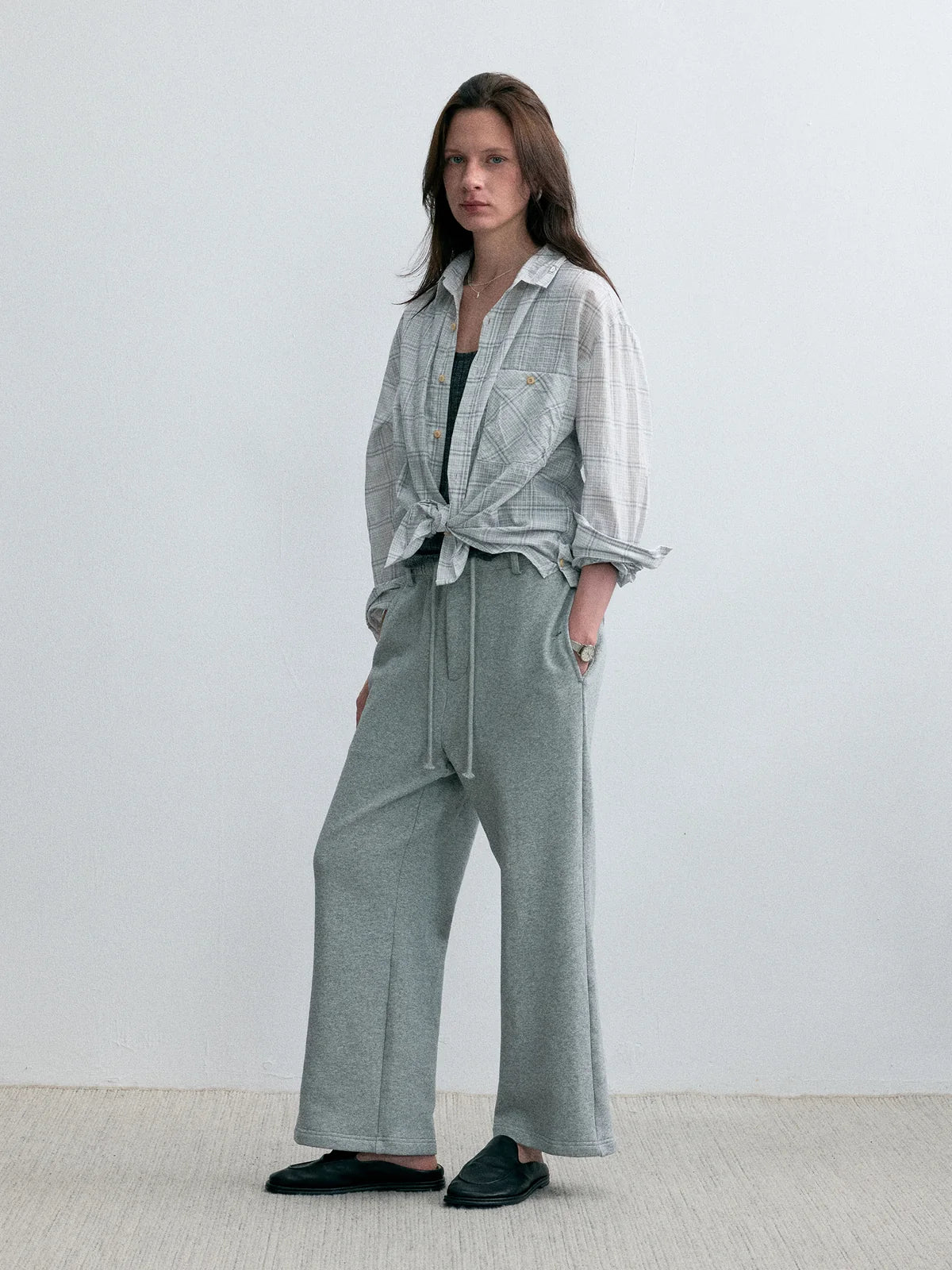 Old Time Wardrobe Wrinkled Shirt — Misty Gray