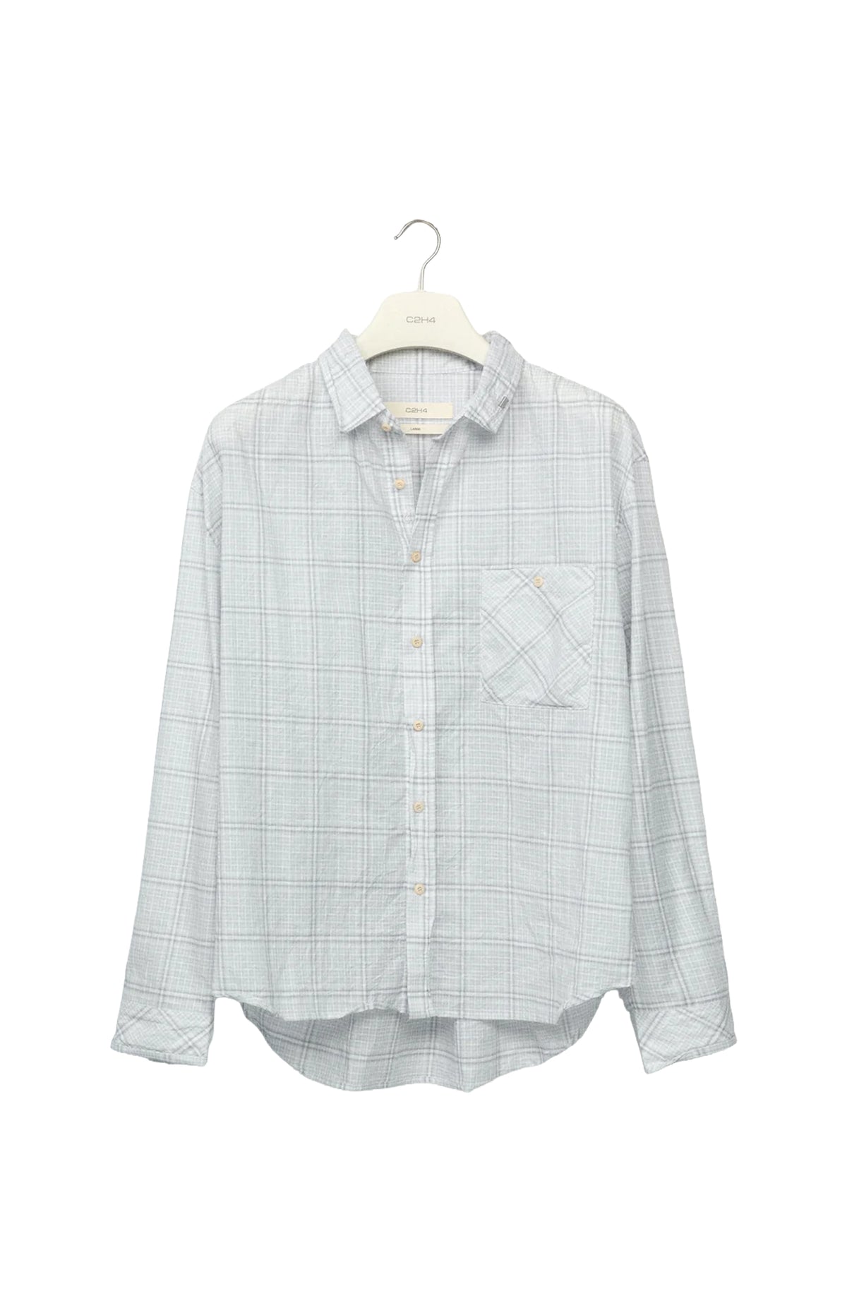 Old Time Wardrobe Wrinkled Shirt — Misty Gray