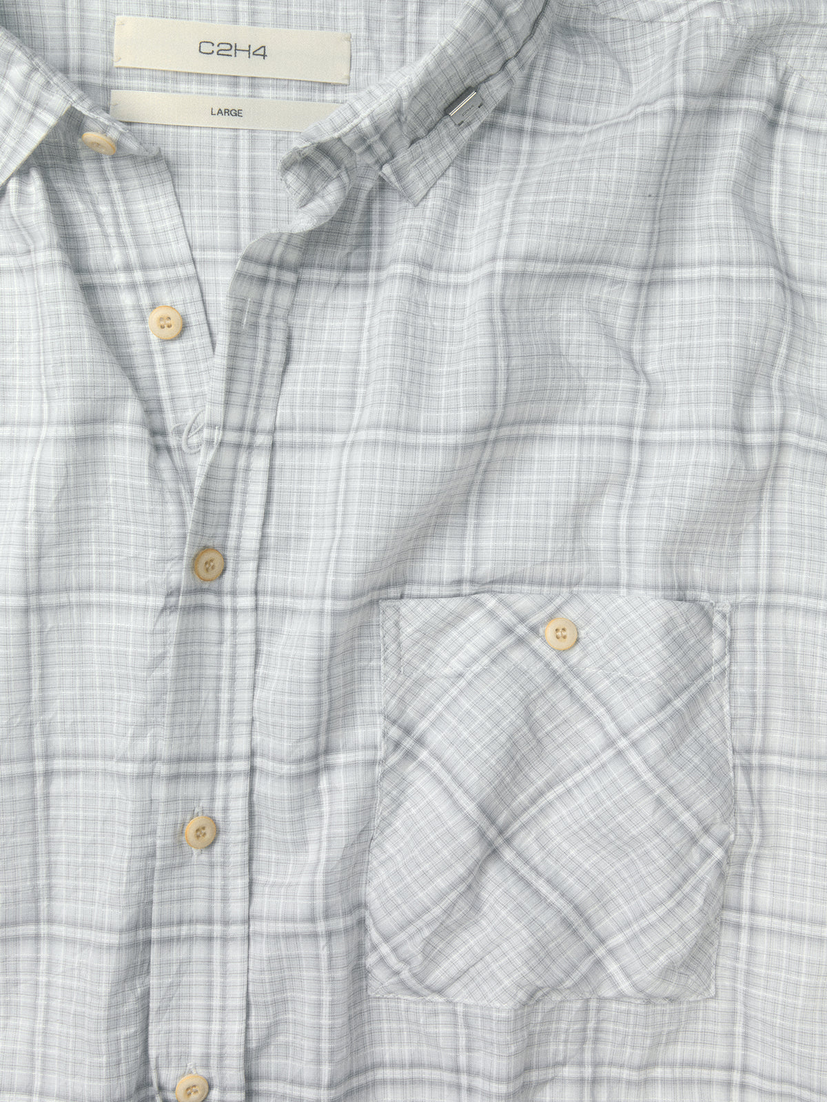 Old Time Wardrobe Wrinkled Shirt — Misty Gray