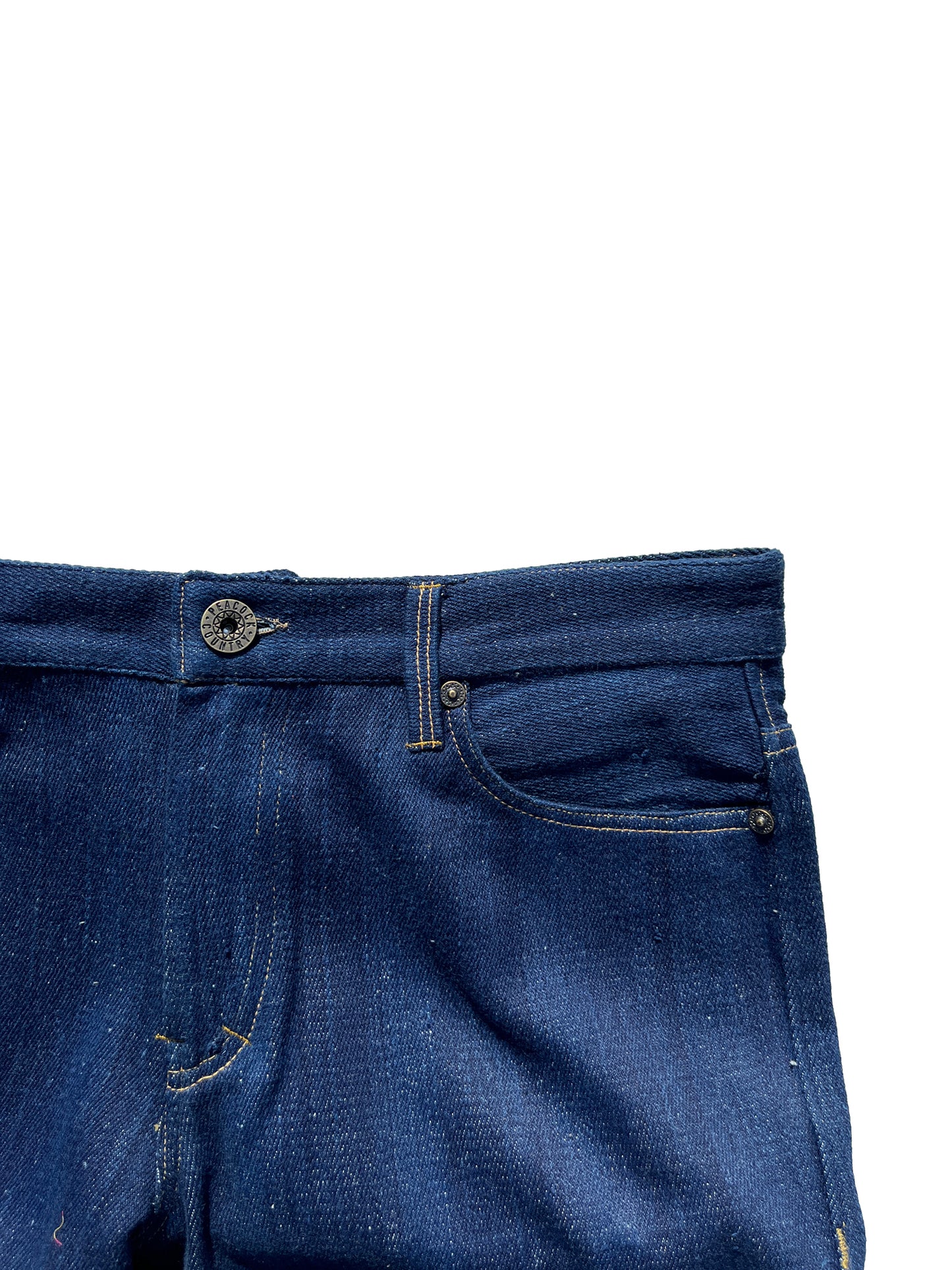 Indigo Handwoven Denim Bootcut Jeans