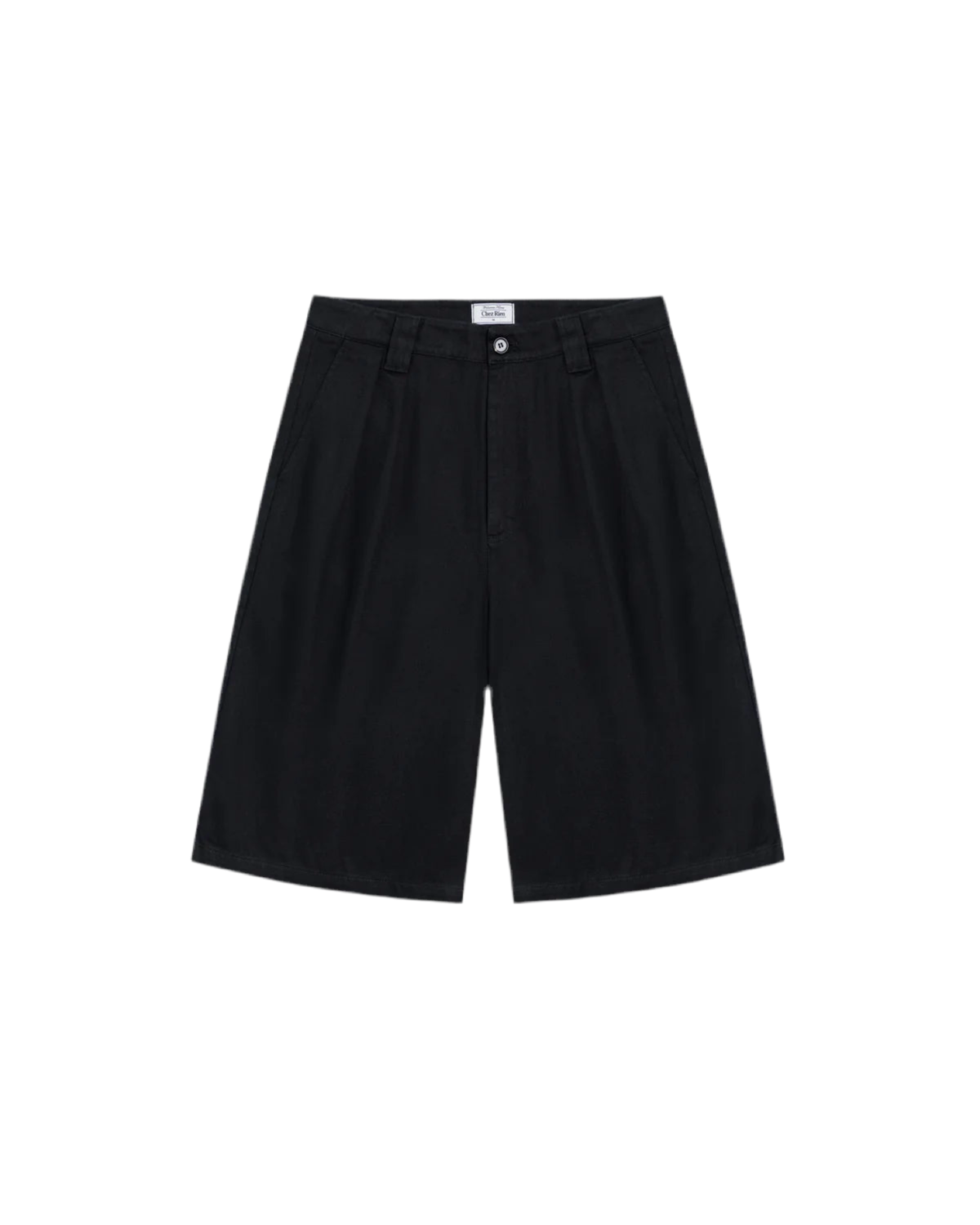 Chez Rien Black shorts on a white background