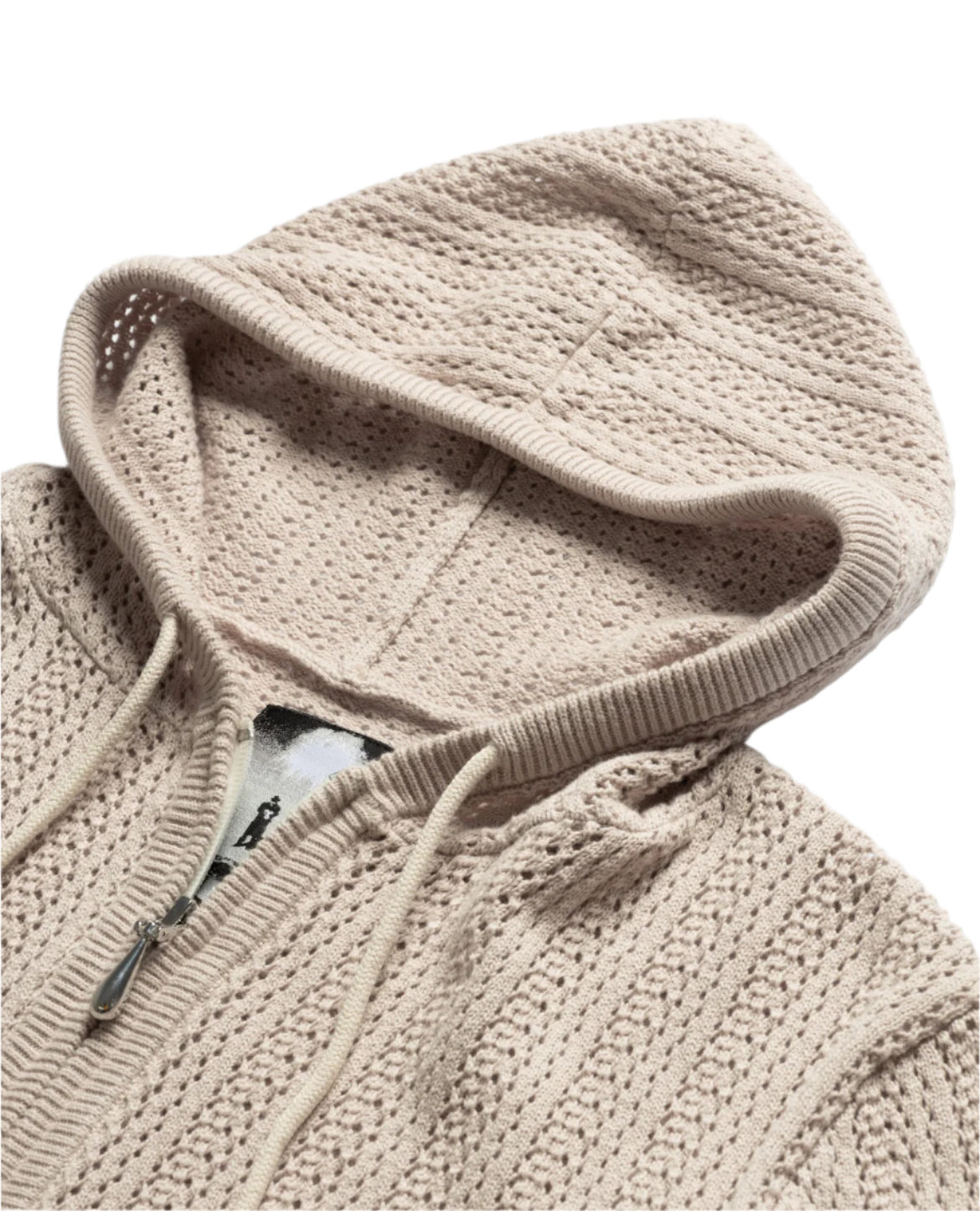 Pointelle Creek Hoodie - Ivory