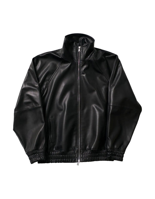 Black Nappa Track Jacket