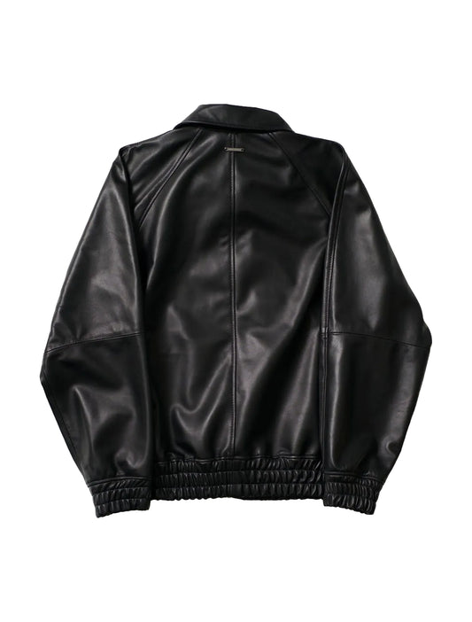 Black Nappa Track Jacket