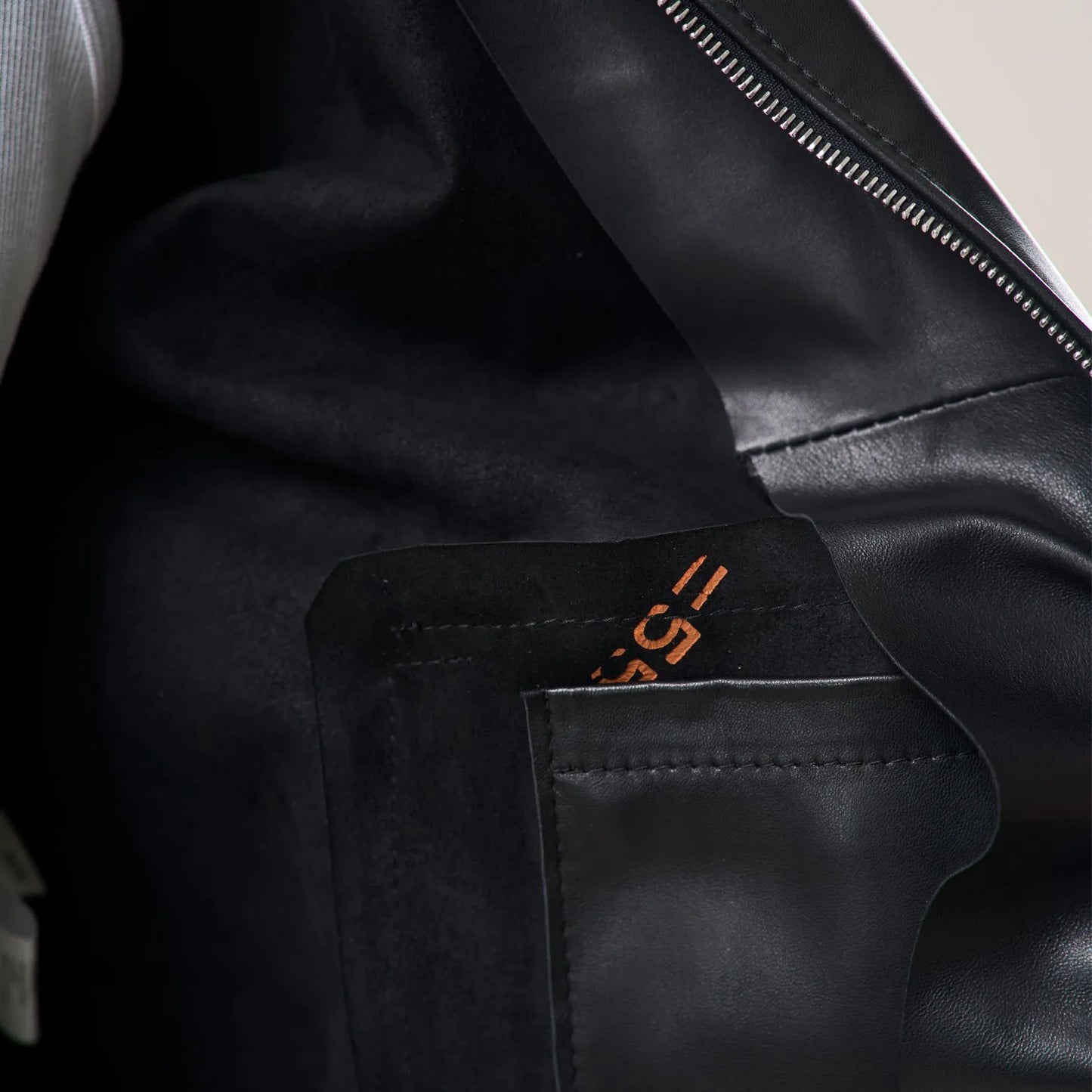 Black Nappa Track Jacket