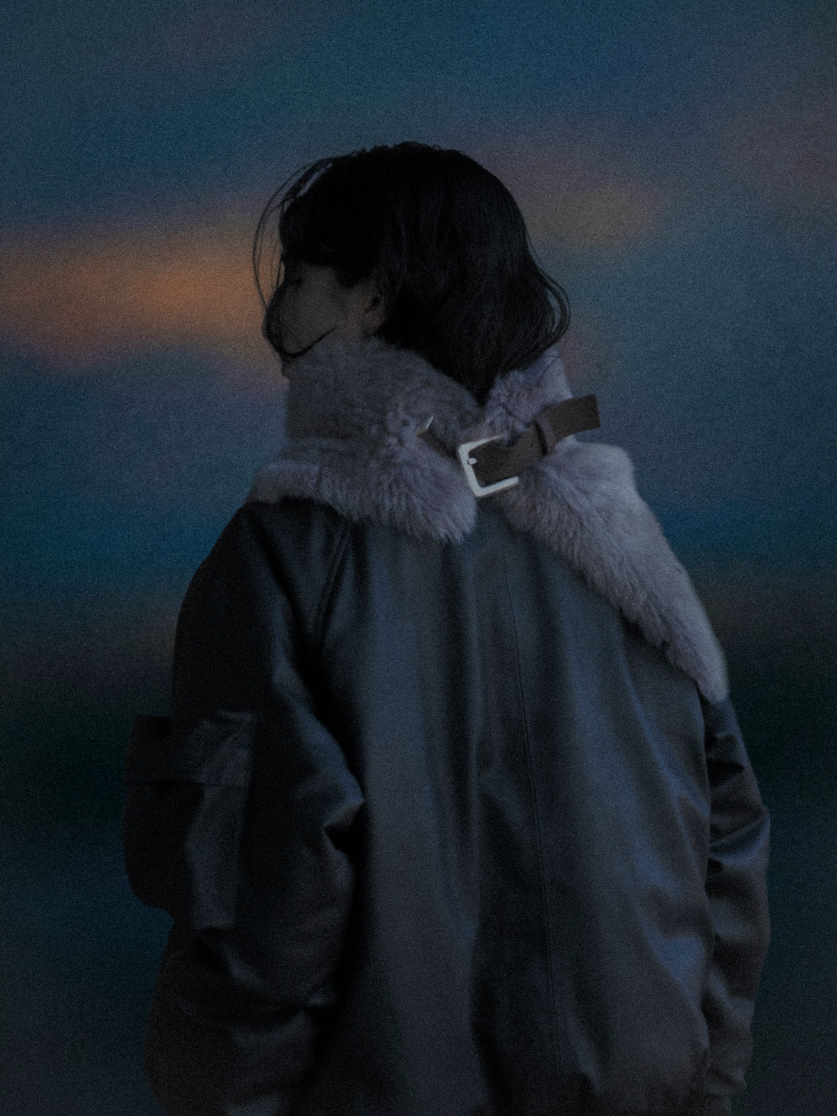 Titan Leather Down Jacket — Nero