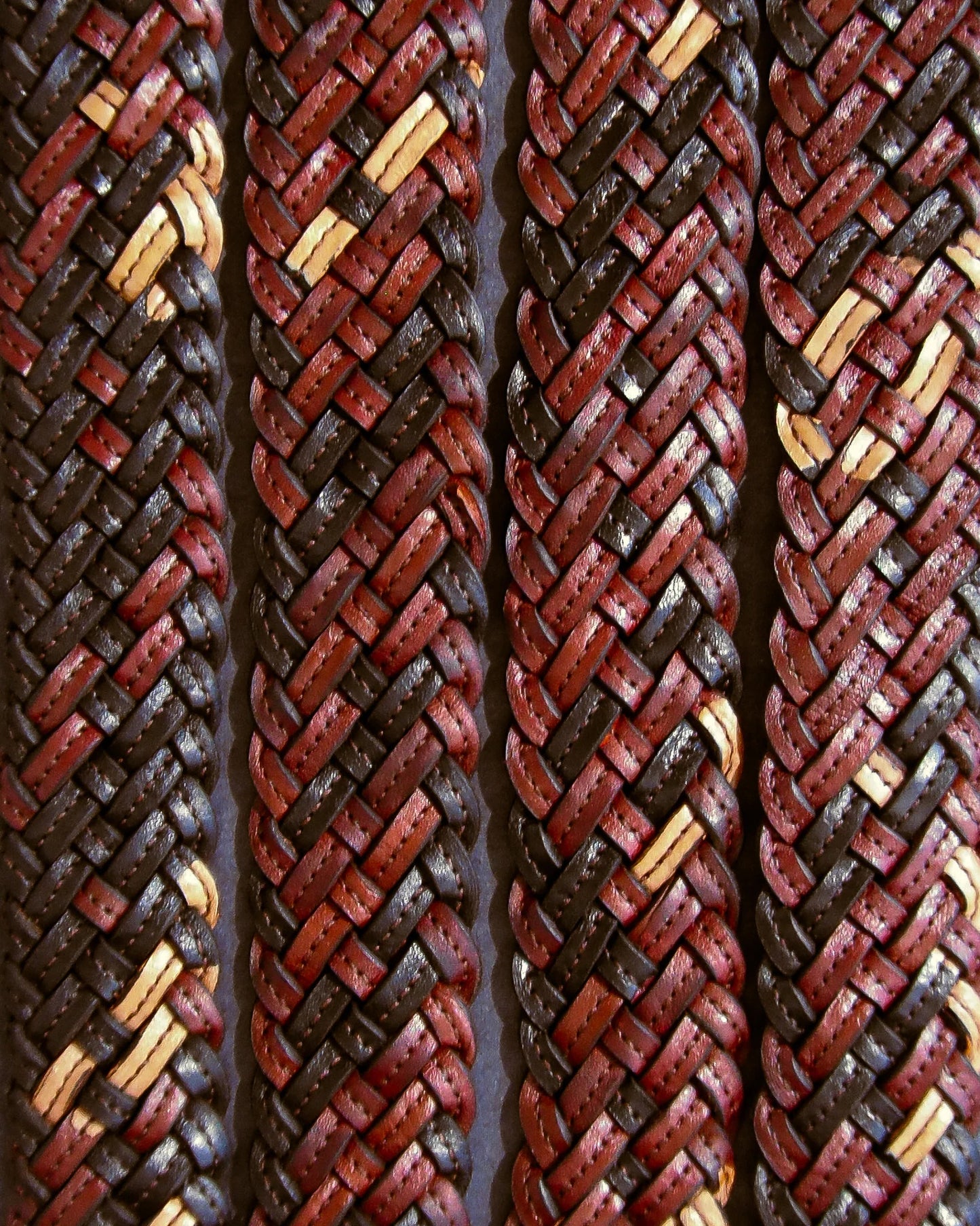 8 Strand Spliced & Woven Belt - Sparrow