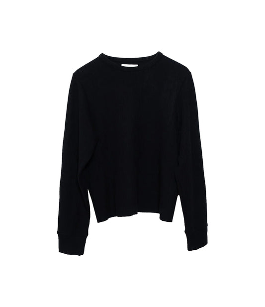 The Tom Rib Knit Thermal - Black