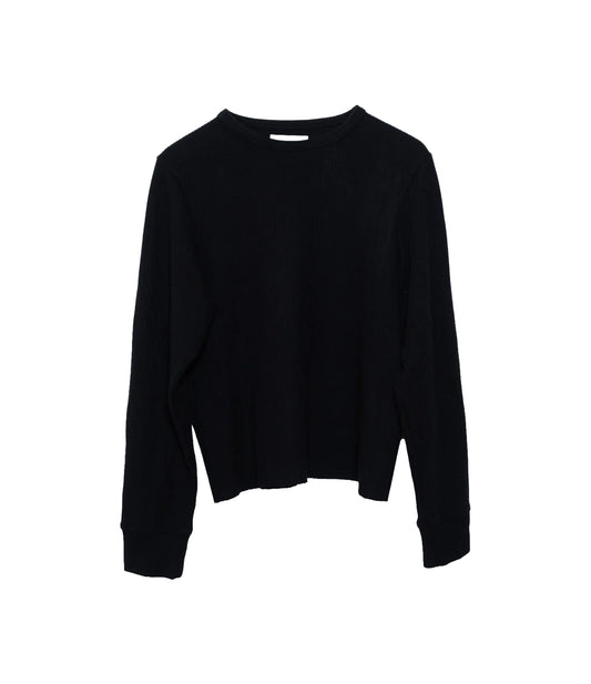 The Tom Rib Knit Thermal - Black