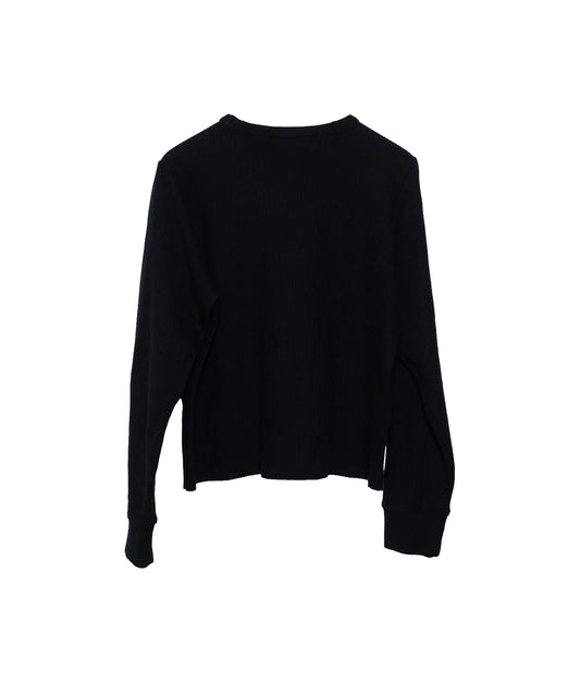 The Tom Rib Knit Thermal - Black