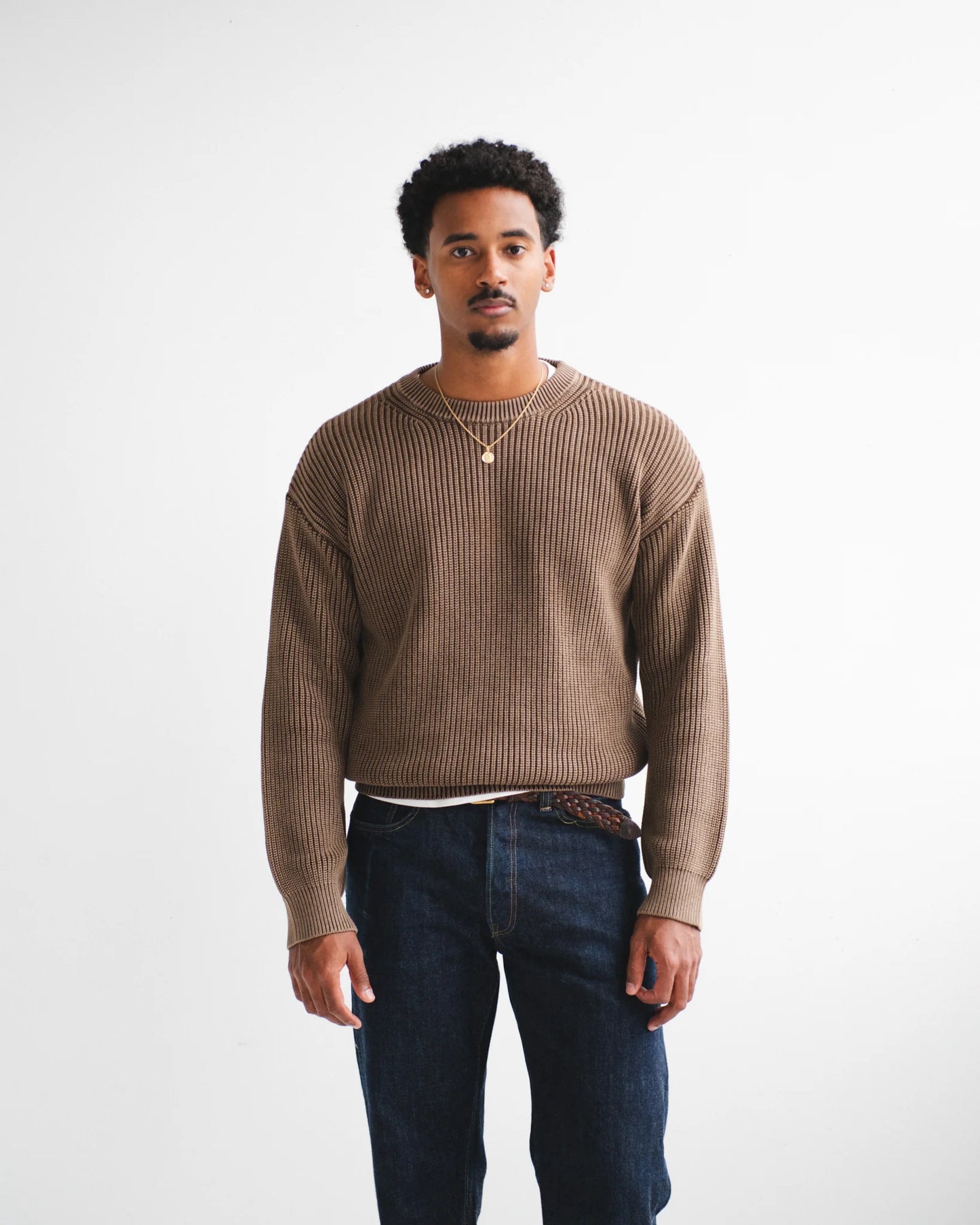 Heavy Shaker Sweater - Mocha