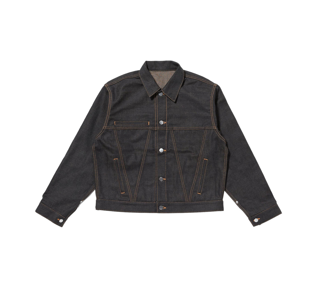 Coffee Black Denim Jacket