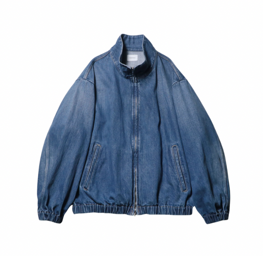 Denim Track Jacket - Vintage Wash/Mid Indigo