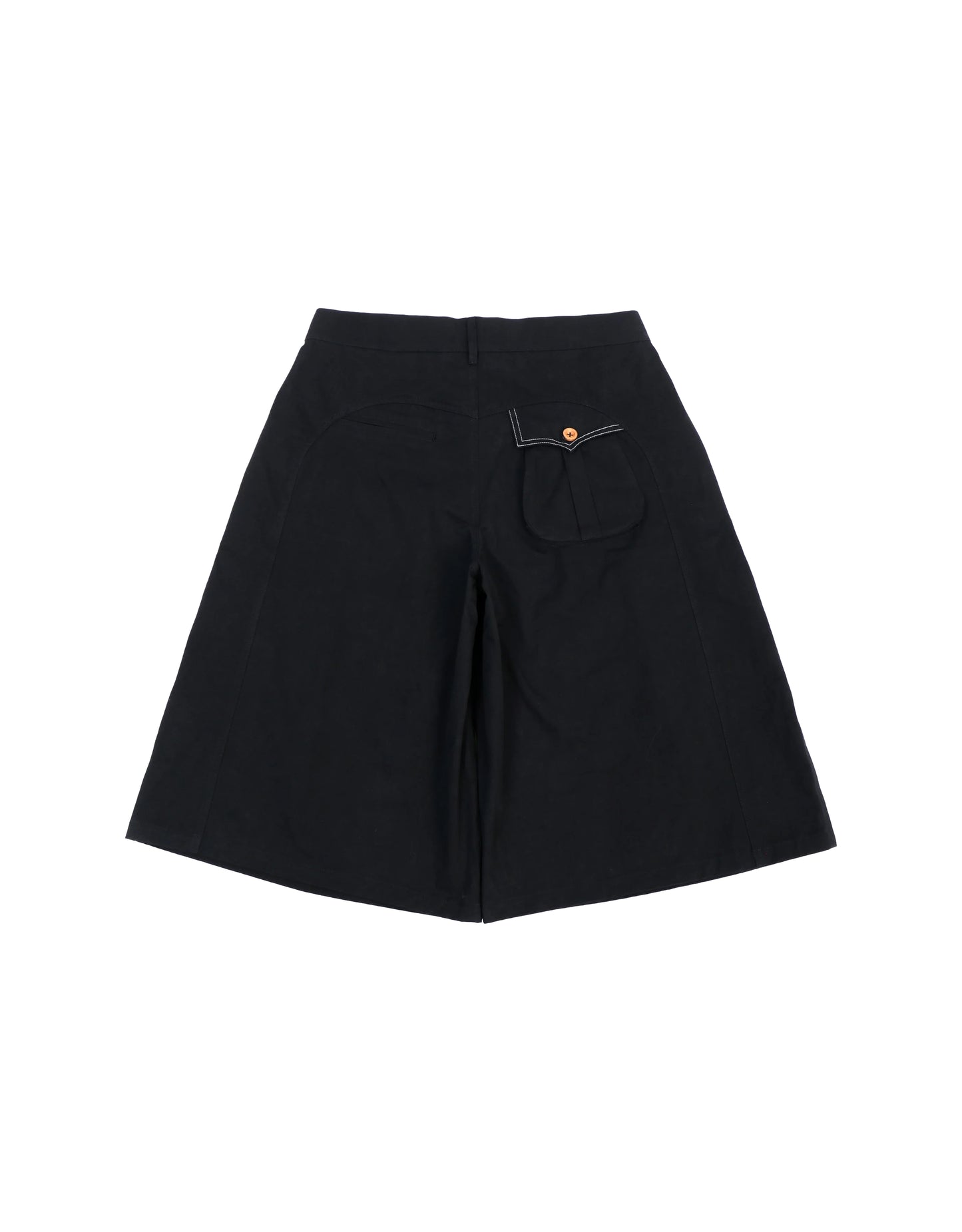 Pleated Poplin Shorts