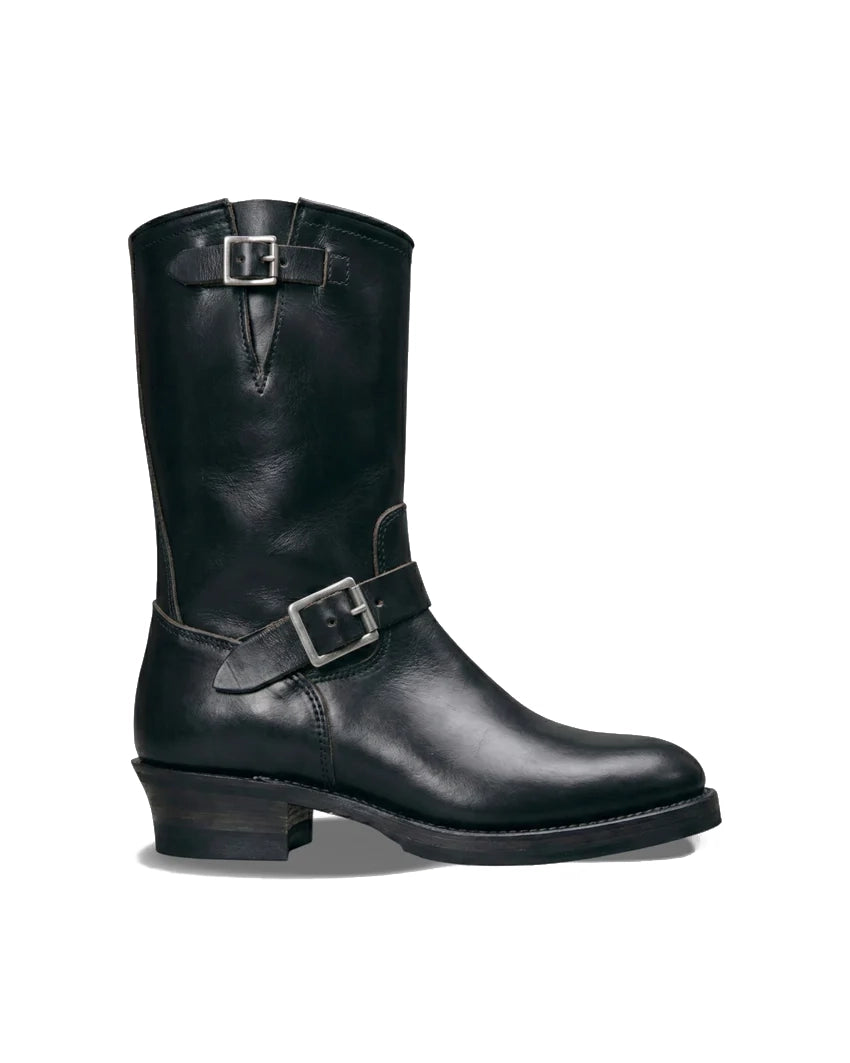 Leather Engineer Boots 3450 — Black