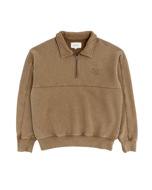 Green Man 1/4 Zip - Biscuit