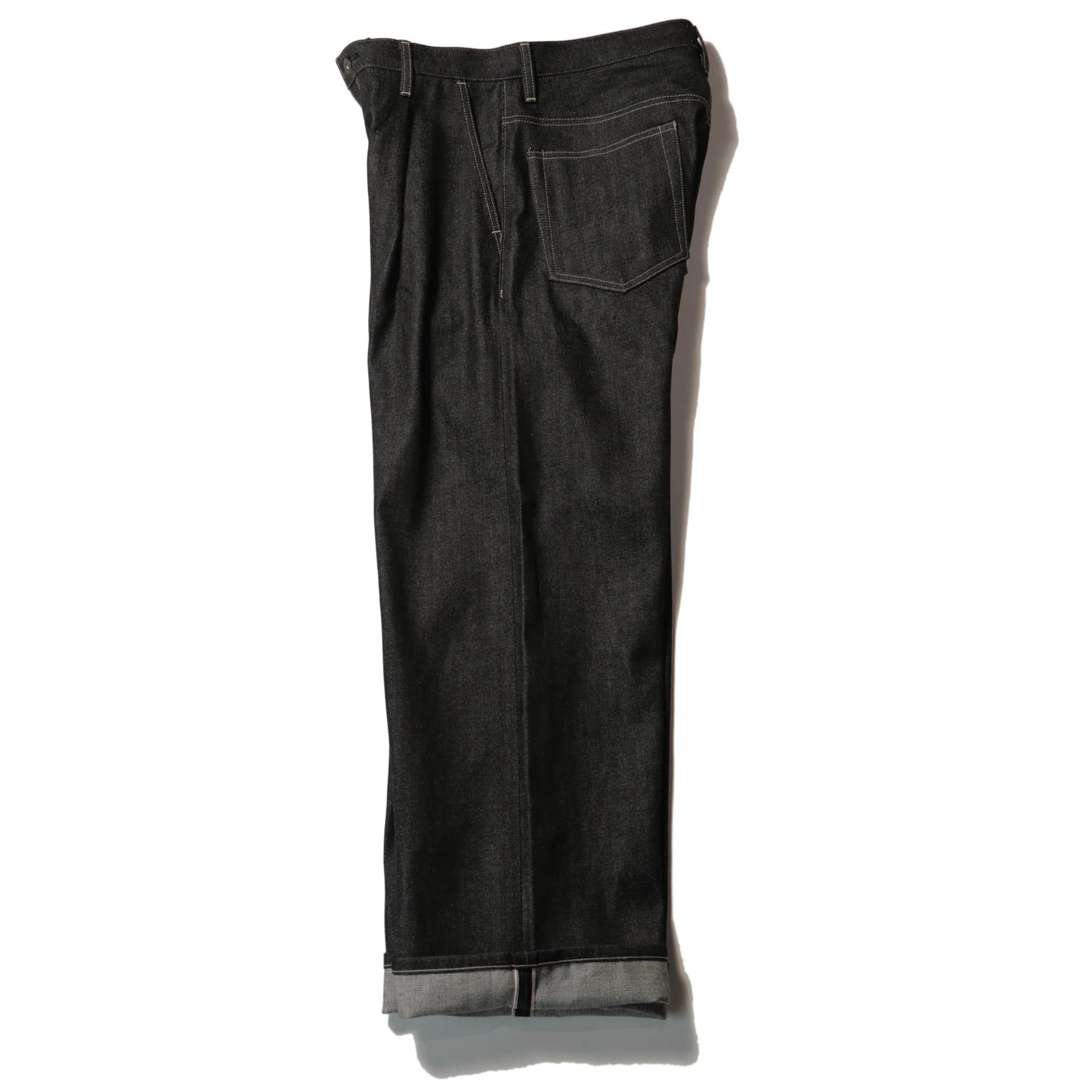 Wide Selvedge Denim - Rigid Denim/Black