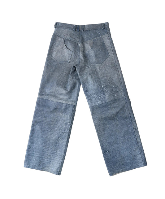 Rebel Blue Leather Denim