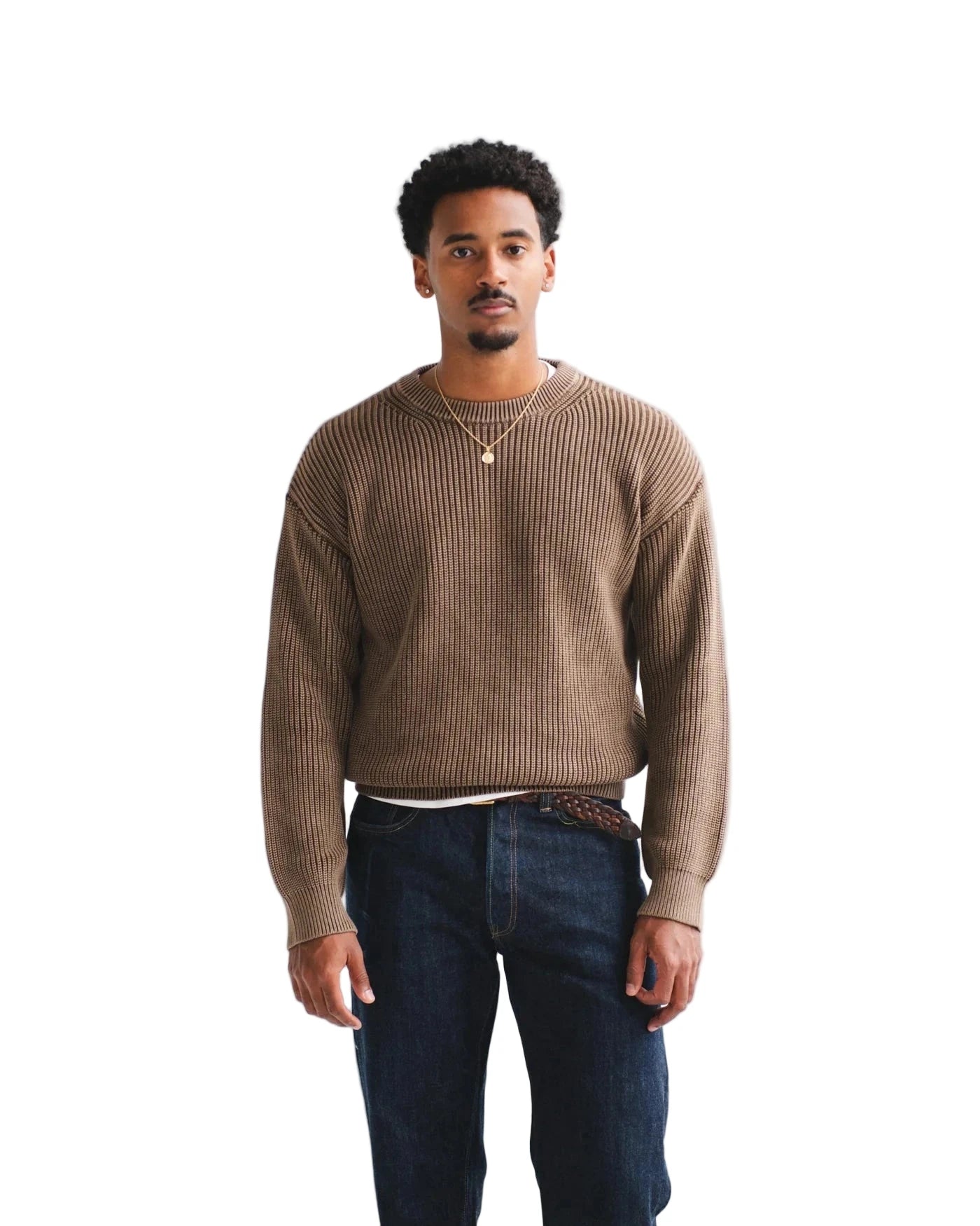 Heavy Shaker Sweater - Mocha