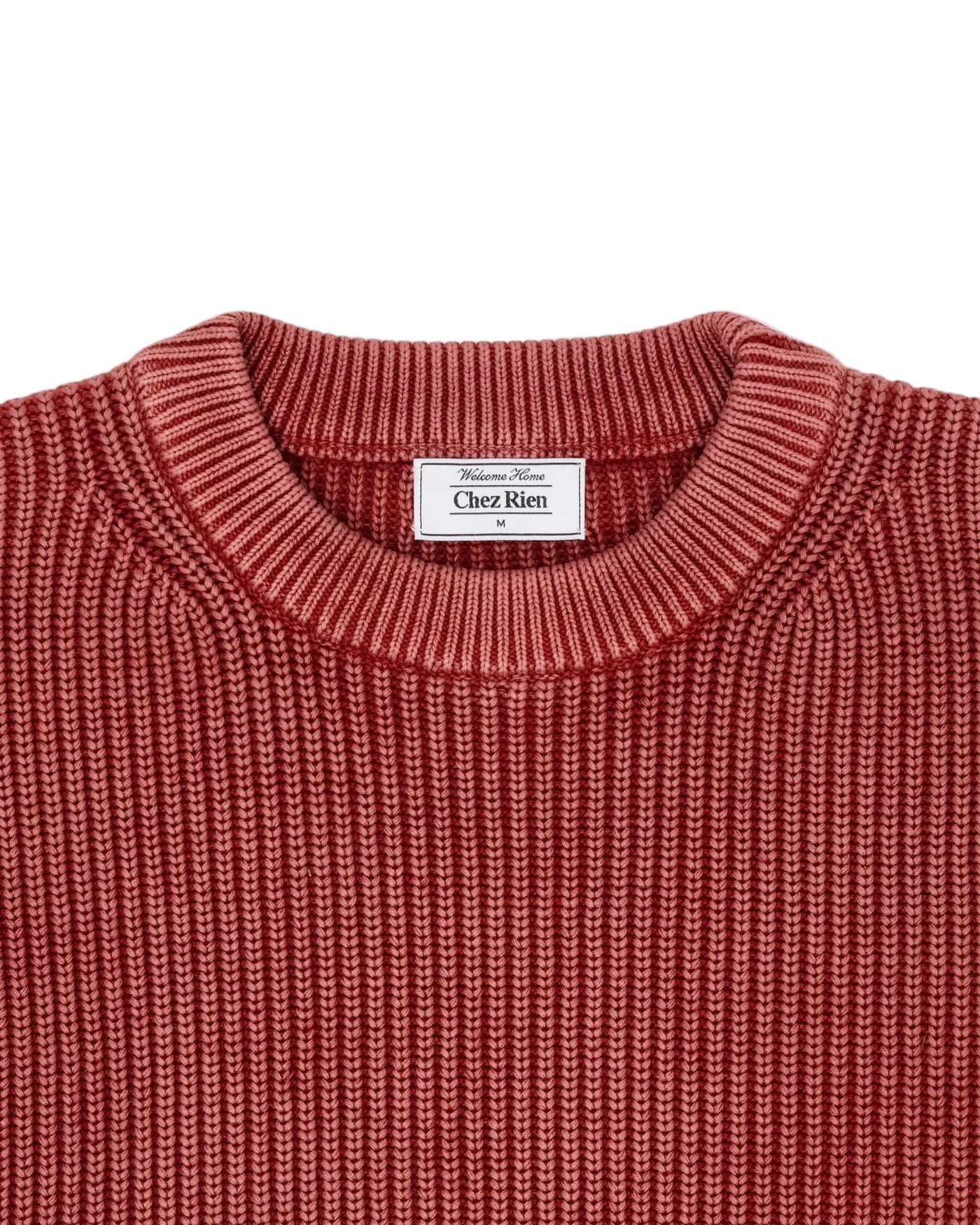 Heavy Shaker Sweater - Cherry