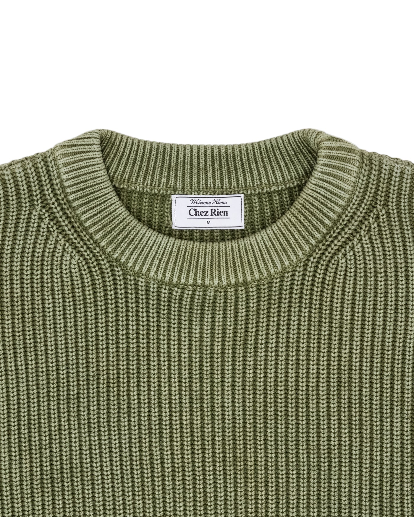 Heavy Shaker Sweater - Olive