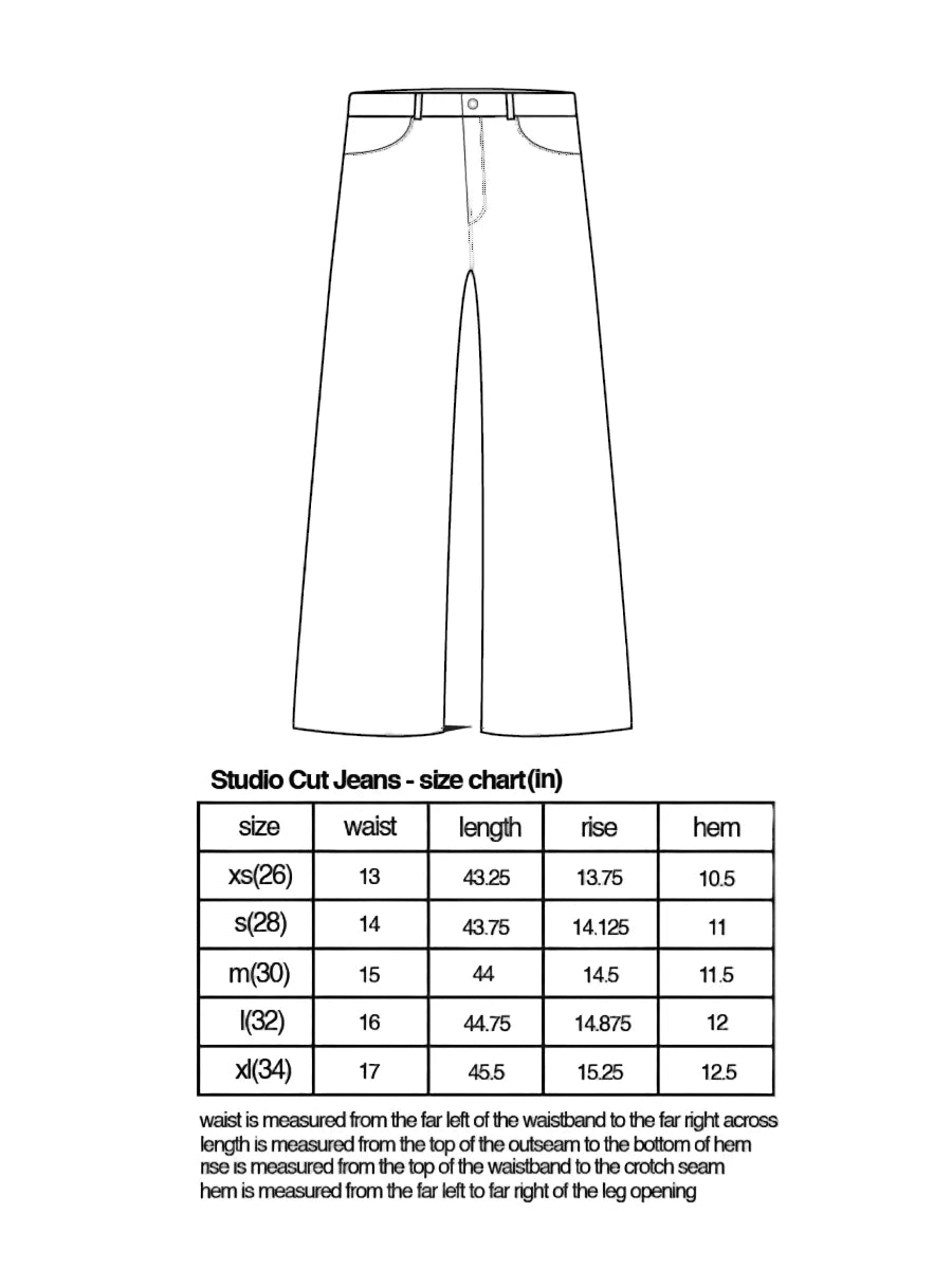 Studio Cut Jeans - Coal Wash