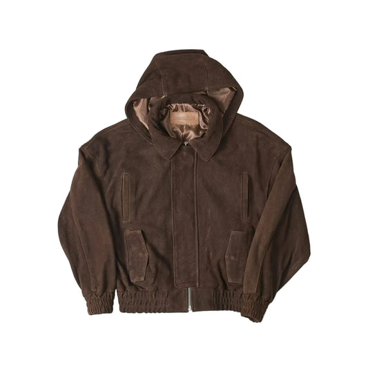 RAAS Brown Suede Bomber