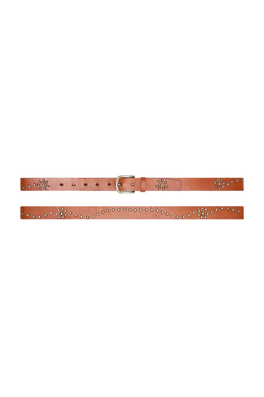 Studded Belt - Cognac