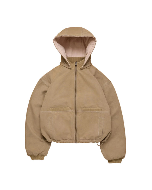 Reversible Ripstop Bomber - Beige